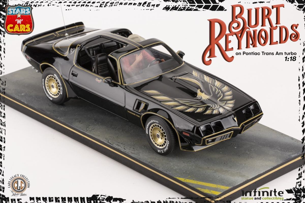 Burt Reynolds on the Pontiac Firebird Trans-Am 1/18