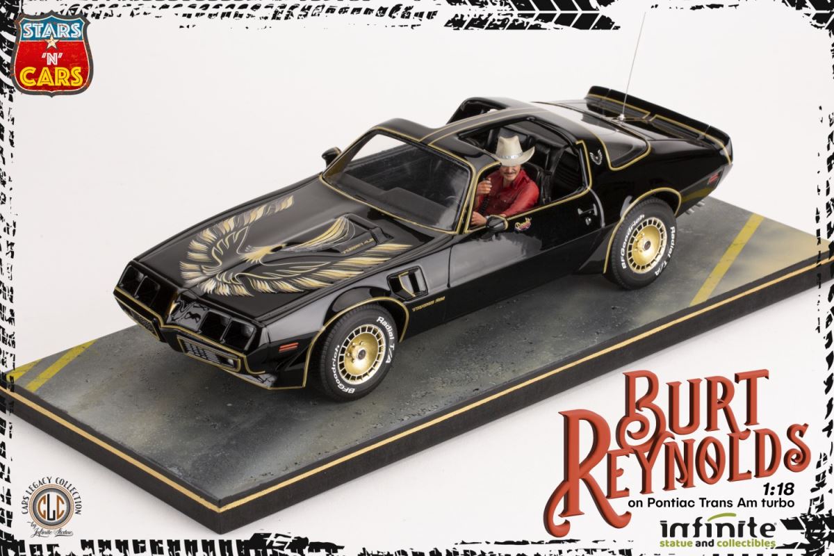 Burt Reynolds on the Pontiac Firebird Trans-Am 1/18