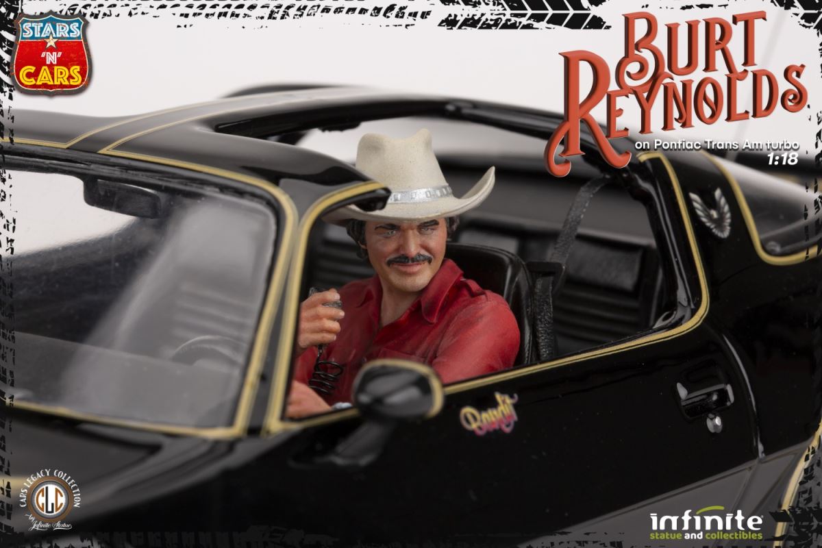 Burt Reynolds on the Pontiac Firebird Trans-Am 1/18