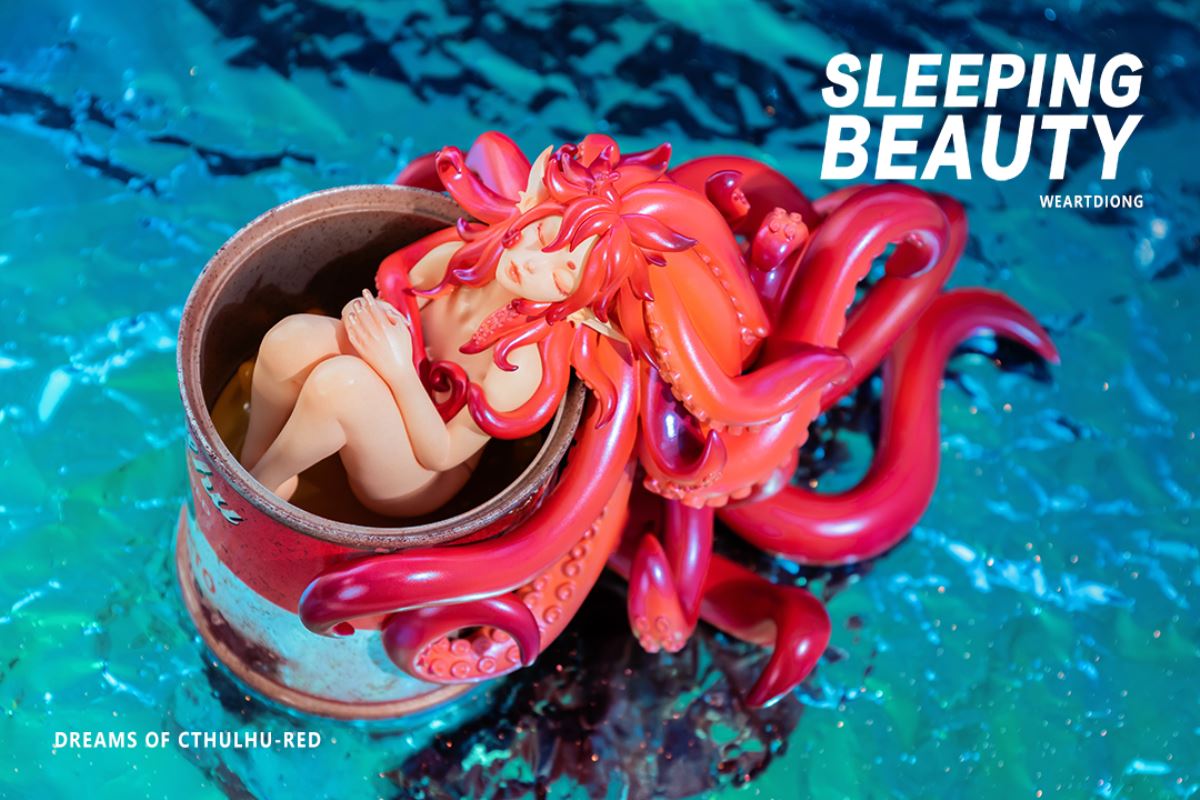 Sleeping Beauty Dreams of Cthulhu - Red / Pink / Blue