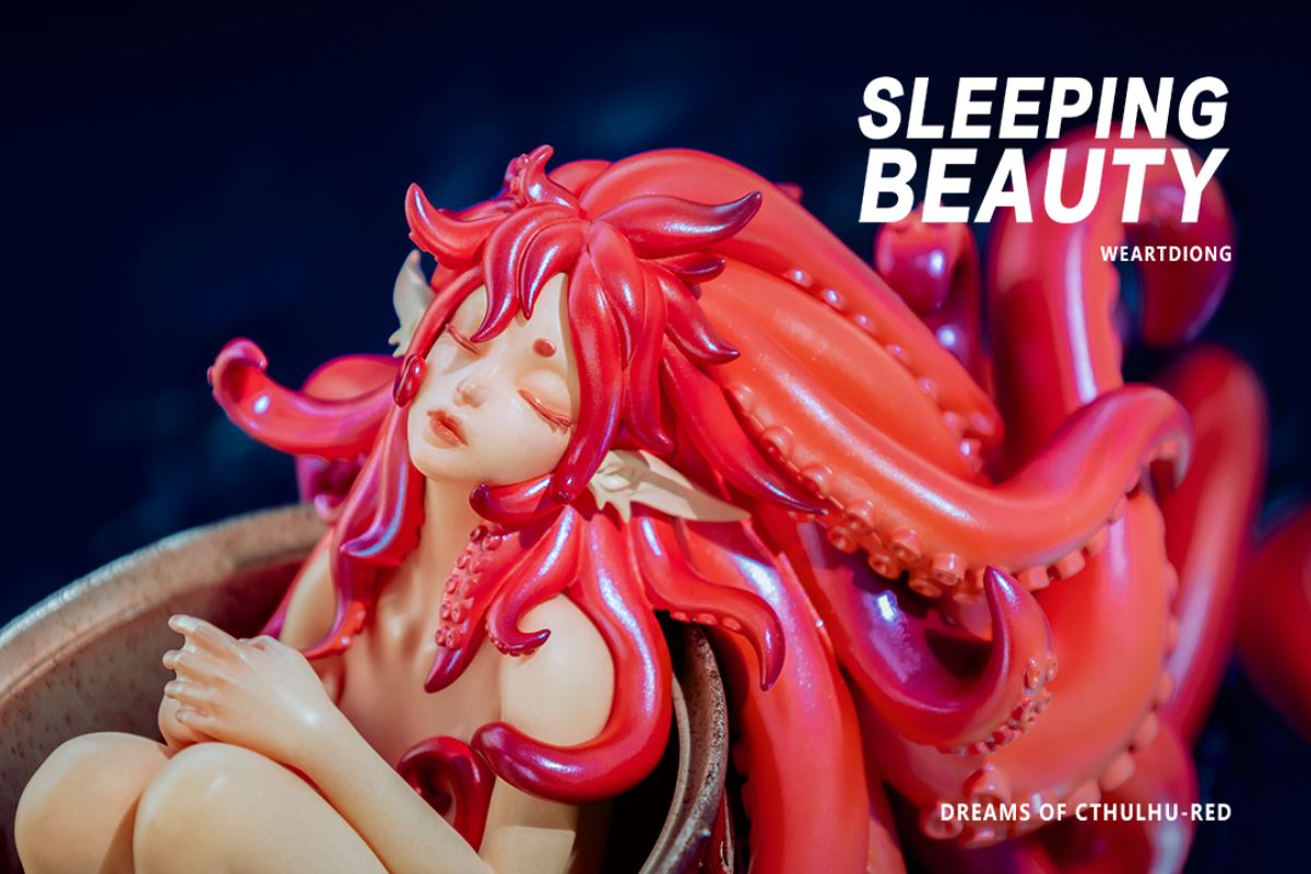 Sleeping Beauty Dreams of Cthulhu - Red / Pink / Blue