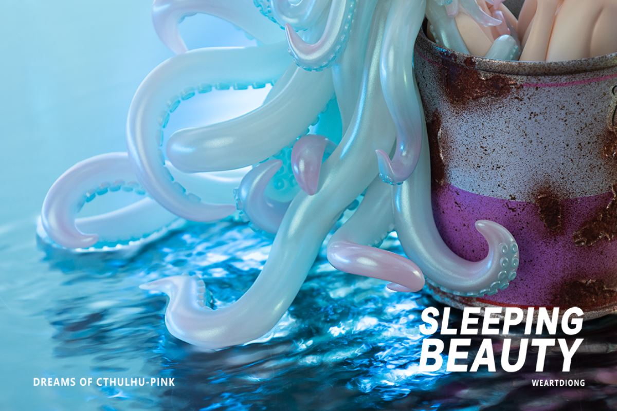 Sleeping Beauty Dreams of Cthulhu - Red / Pink / Blue