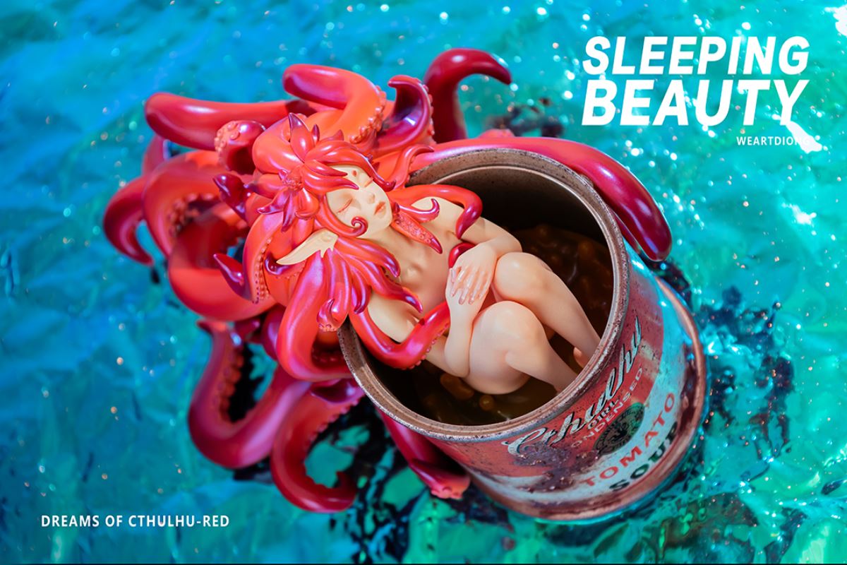 Sleeping Beauty Dreams of Cthulhu - Red / Pink / Blue