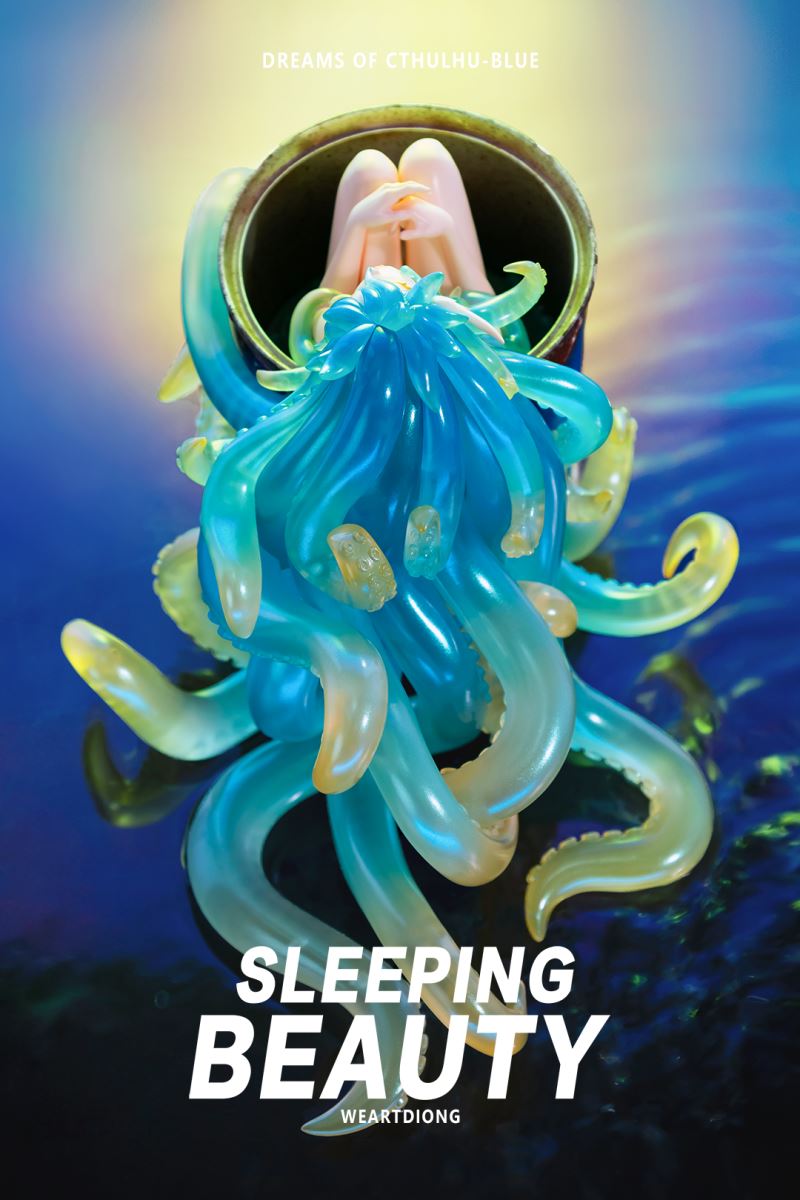Sleeping Beauty Dreams of Cthulhu - Red / Pink / Blue
