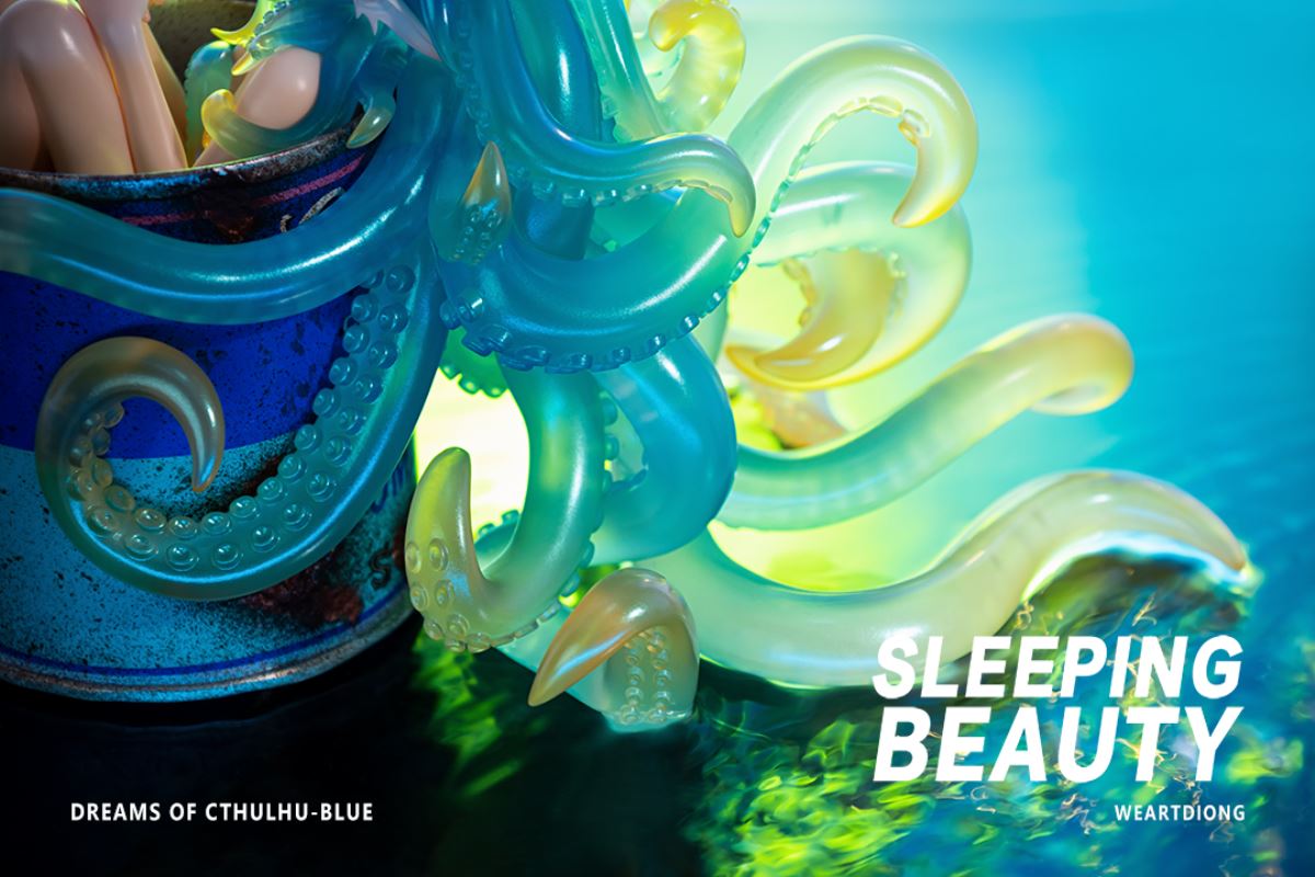 Sleeping Beauty Dreams of Cthulhu - Red / Pink / Blue
