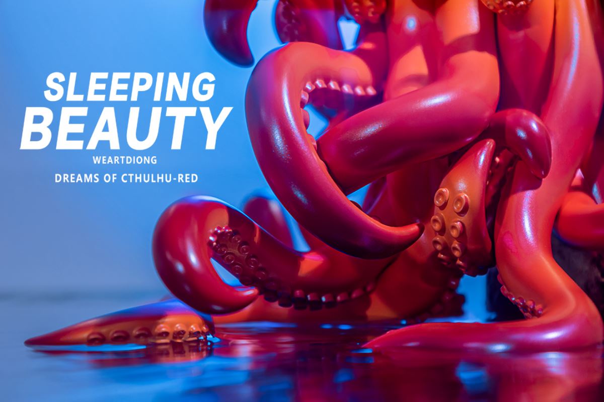 Sleeping Beauty Dreams of Cthulhu - Red / Pink / Blue