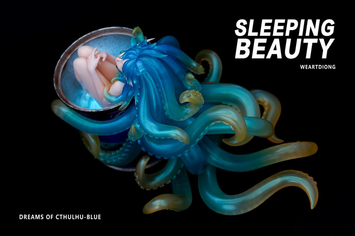 Sleeping Beauty Dreams of Cthulhu - Red / Pink / Blue