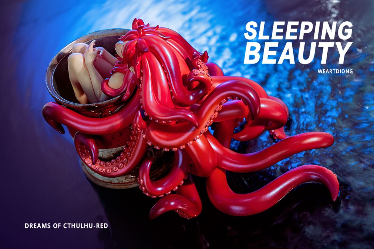 Sleeping Beauty Dreams of Cthulhu - Red / Pink / Blue