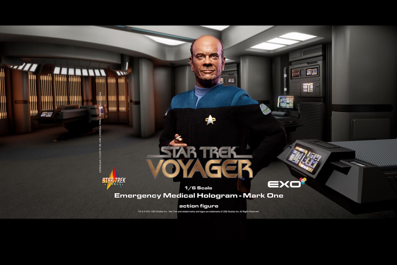 EXO-6 Hyper Realistic Action Figure 1/6 Star Trek: Voyager EMH Mark.I Doctor