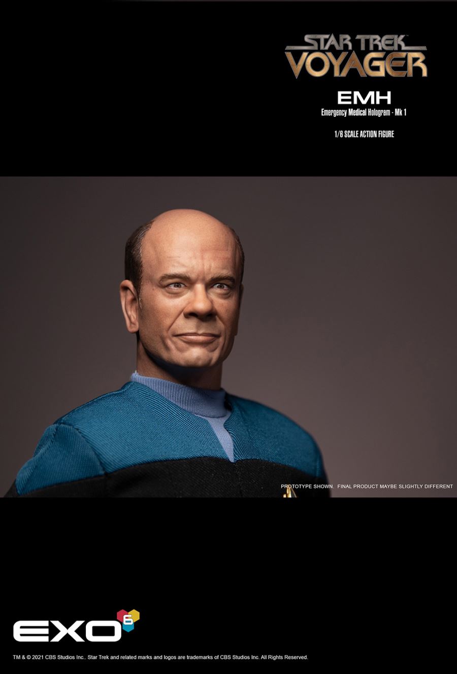EXO-6 Hyper Realistic Action Figure 1/6 Star Trek: Voyager EMH Mark.I Doctor