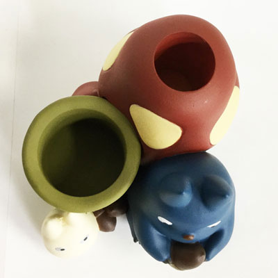 Studio Ghibli Works IKT-03B My Neighbor Totoro Seal Stand Medium Totoro & Small Totoro