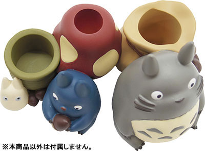Studio Ghibli Works IKT-03B My Neighbor Totoro Seal Stand Medium Totoro & Small Totoro