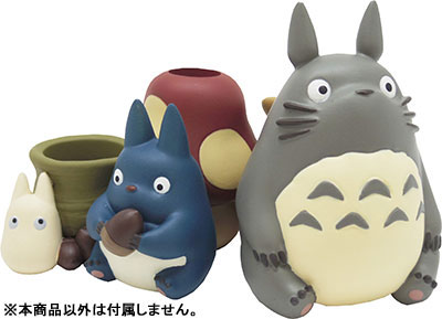 Studio Ghibli Works IKT-03B My Neighbor Totoro Seal Stand Medium Totoro & Small Totoro