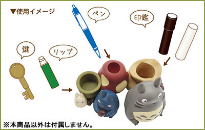 Studio Ghibli Works IKT-03B My Neighbor Totoro Seal Stand Medium Totoro & Small Totoro