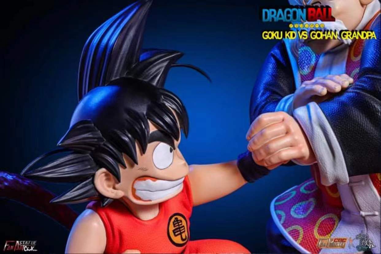 Kid Goku vs Grandpa Son Gohan - Dragon Ball