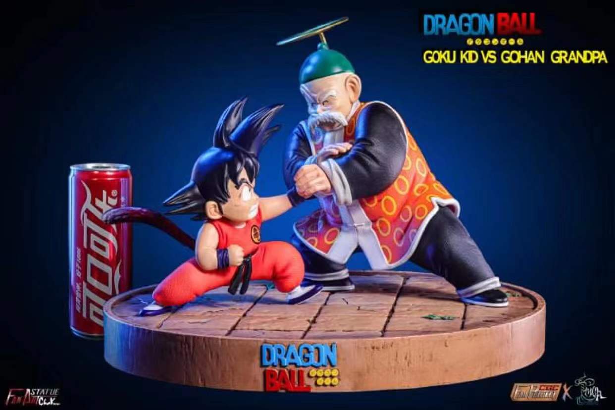 Kid Goku vs Grandpa Son Gohan - Dragon Ball