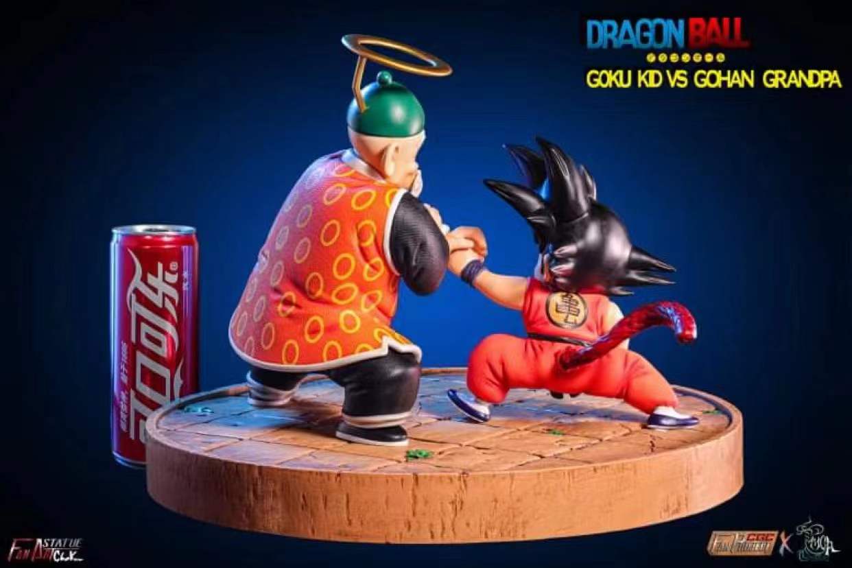 Kid Goku vs Grandpa Son Gohan - Dragon Ball