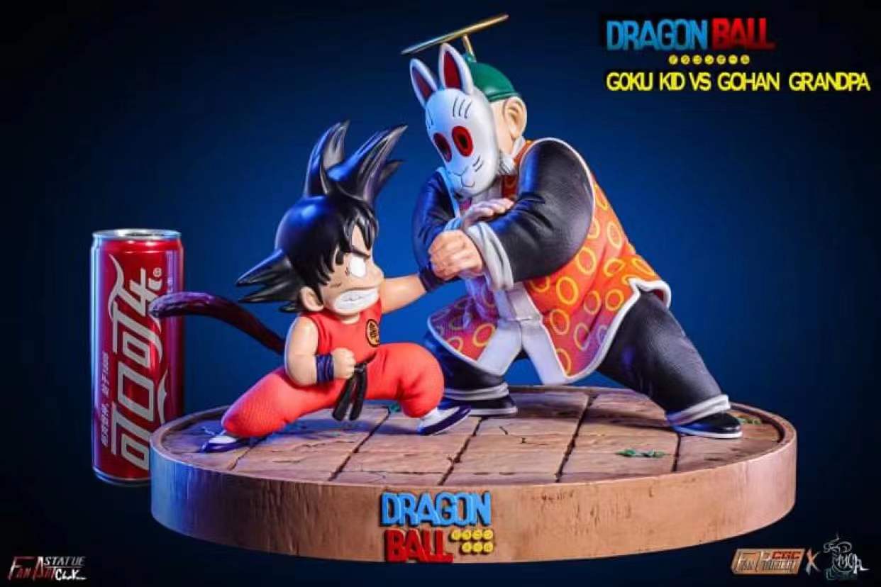 Kid Goku vs Grandpa Son Gohan - Dragon Ball