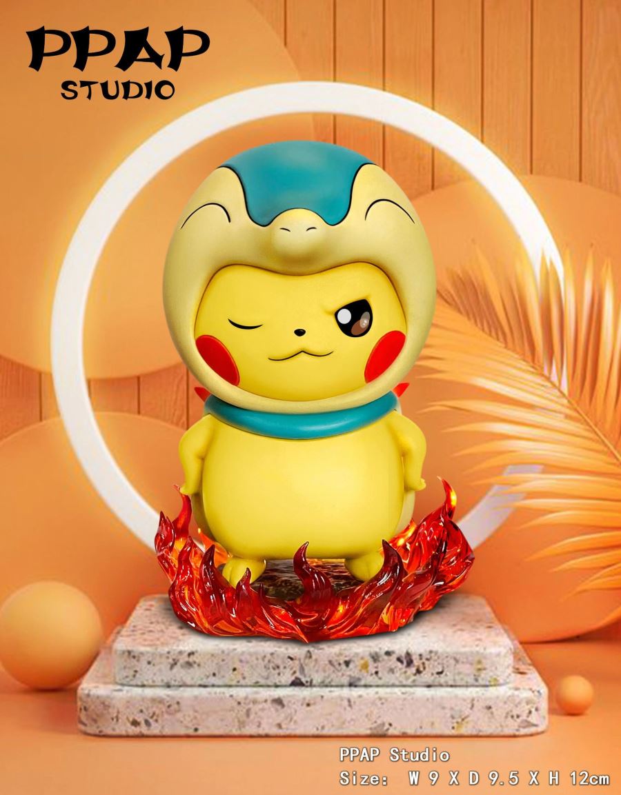 Chikorita & Cyndaquil Cosplay Pikachu - Pokemon