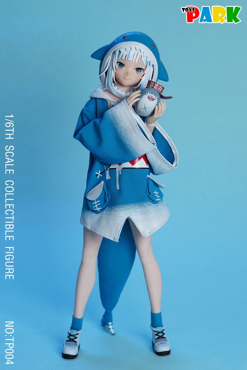 Shark Girl Head Carving Clothing Accessories Set 1/6