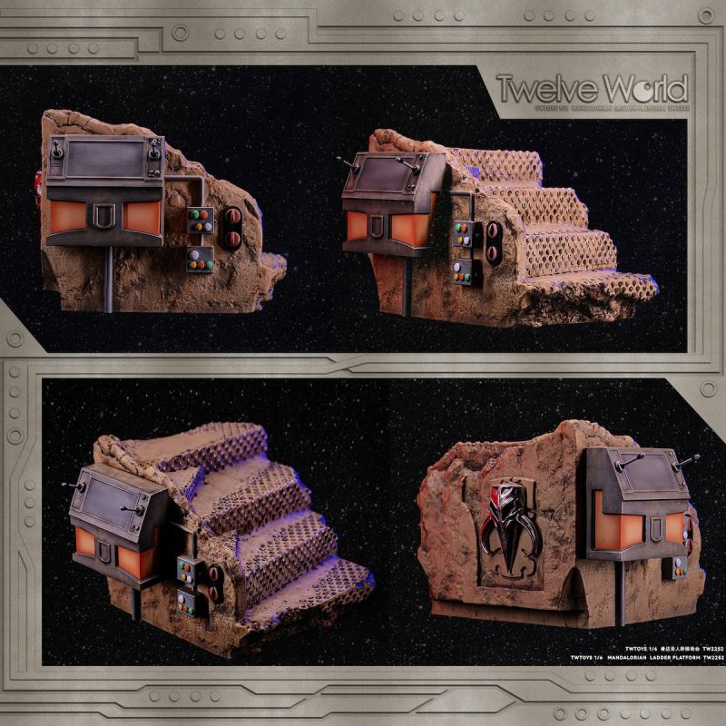 The Mandalorian ladder scene suitable for trendy military Star Wars 1/6