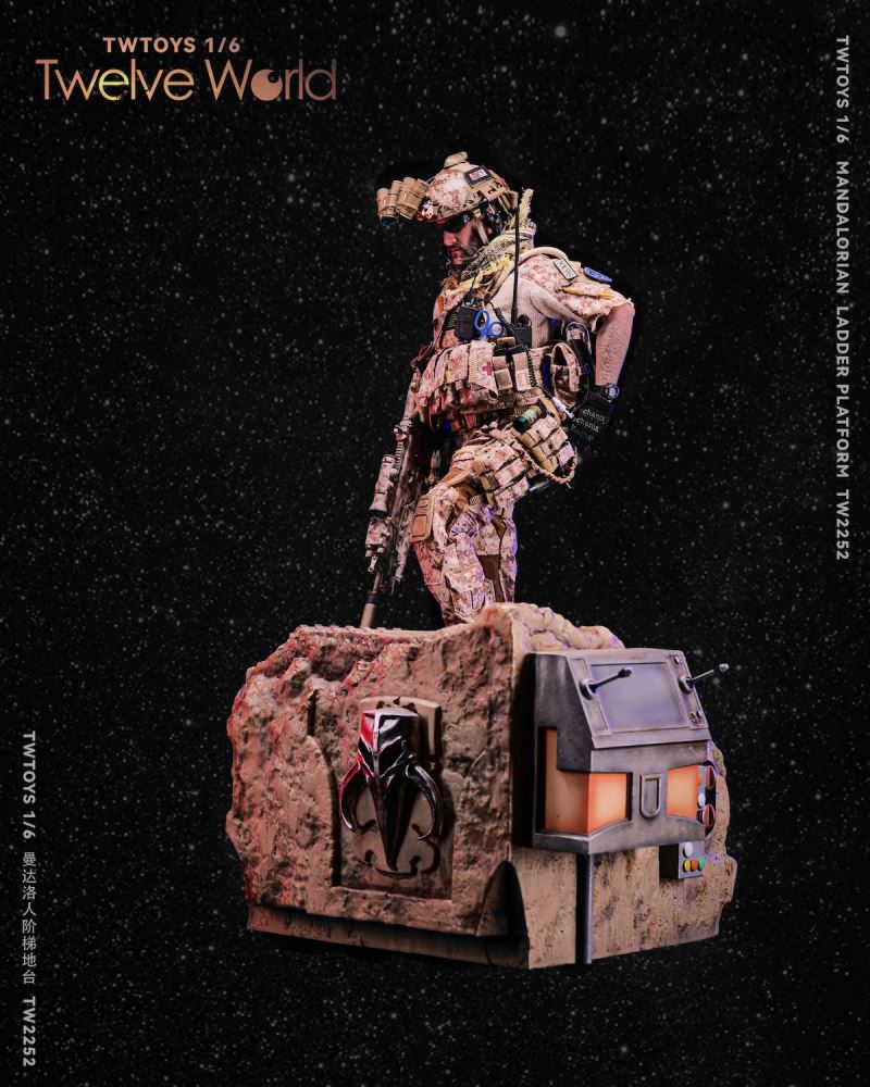 The Mandalorian ladder scene suitable for trendy military Star Wars 1/6