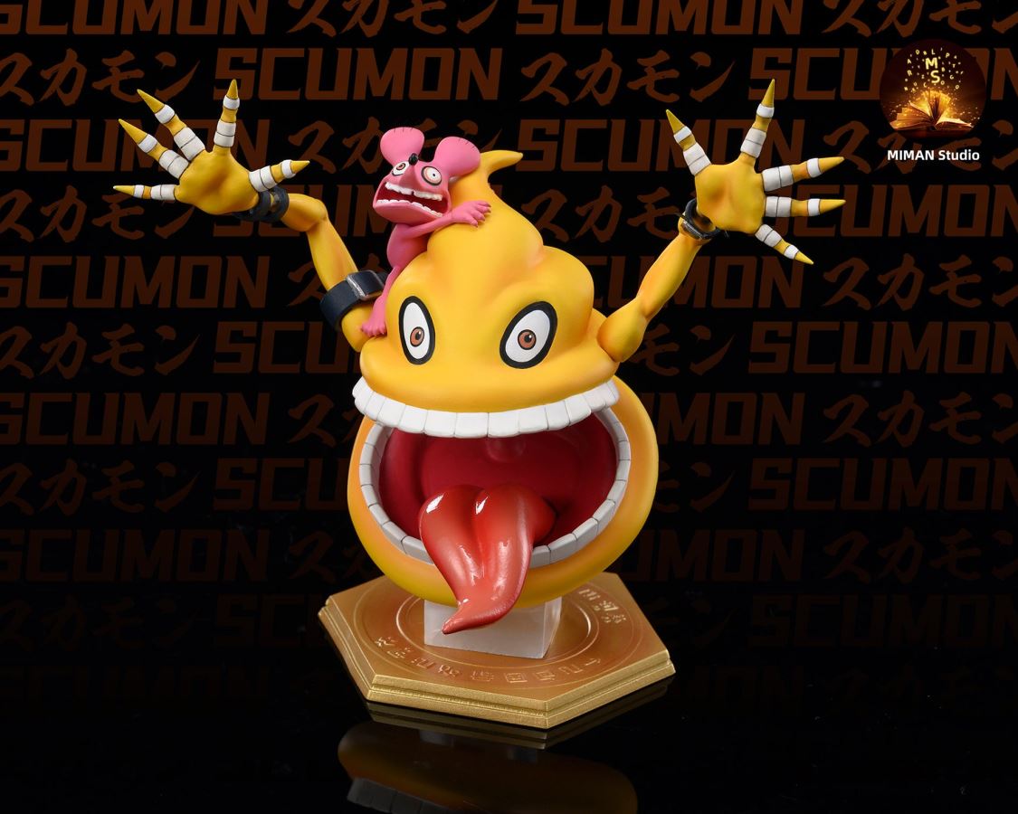Cuumon, Sukamon & Gerbemon - Digimon Resin