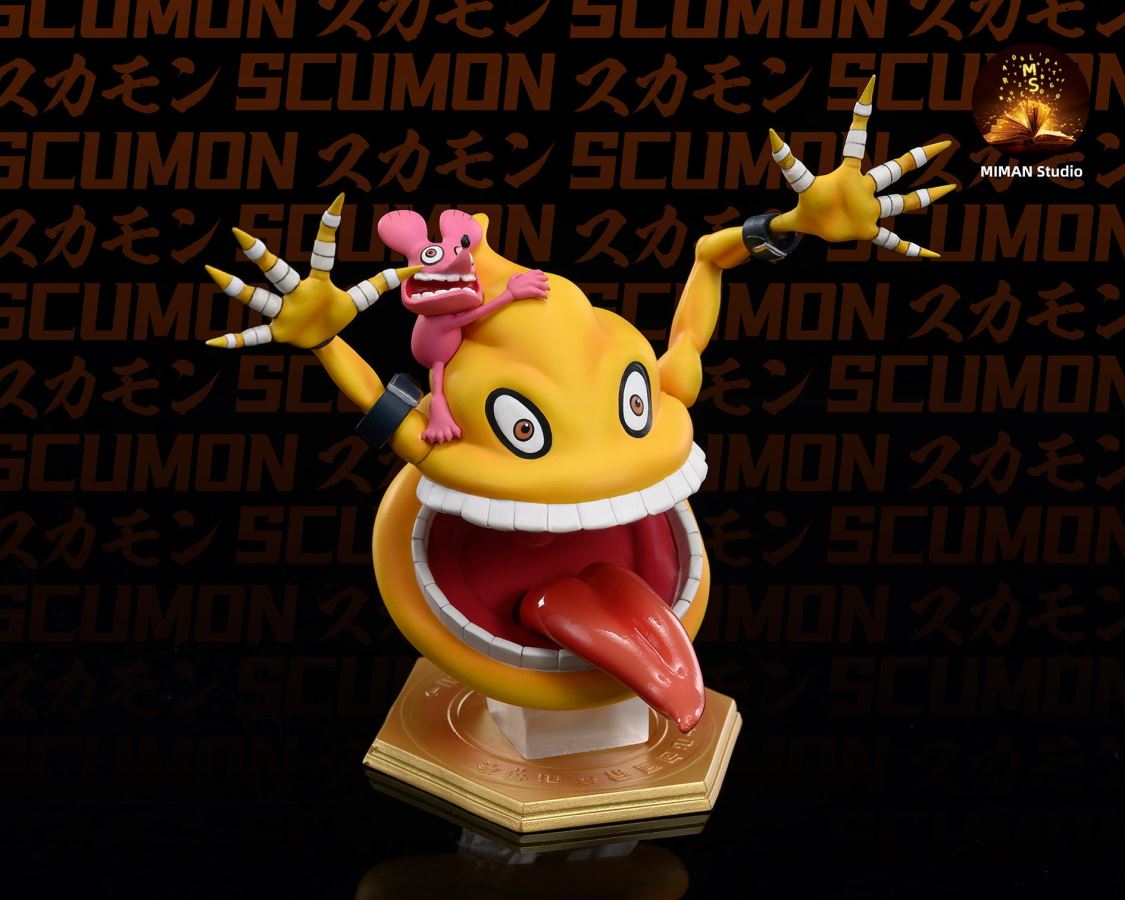 Cuumon, Sukamon & Gerbemon - Digimon Resin