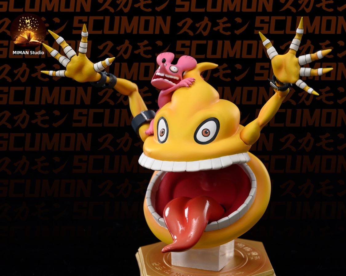 Cuumon, Sukamon & Gerbemon - Digimon Resin