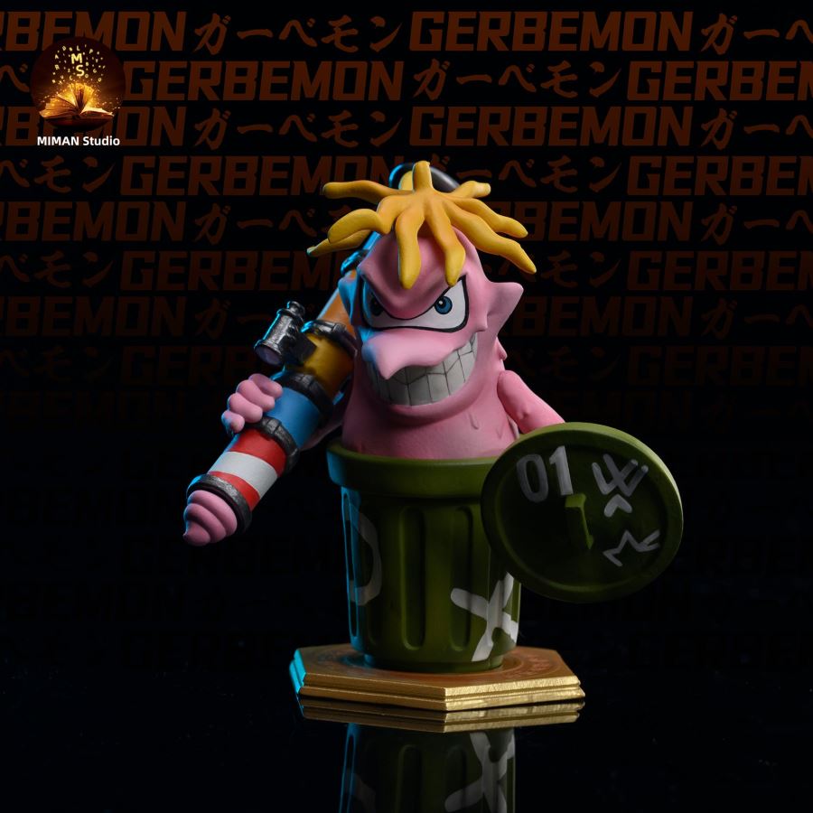 Cuumon, Sukamon & Gerbemon - Digimon Resin