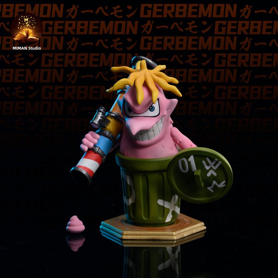 Cuumon, Sukamon & Gerbemon - Digimon Resin