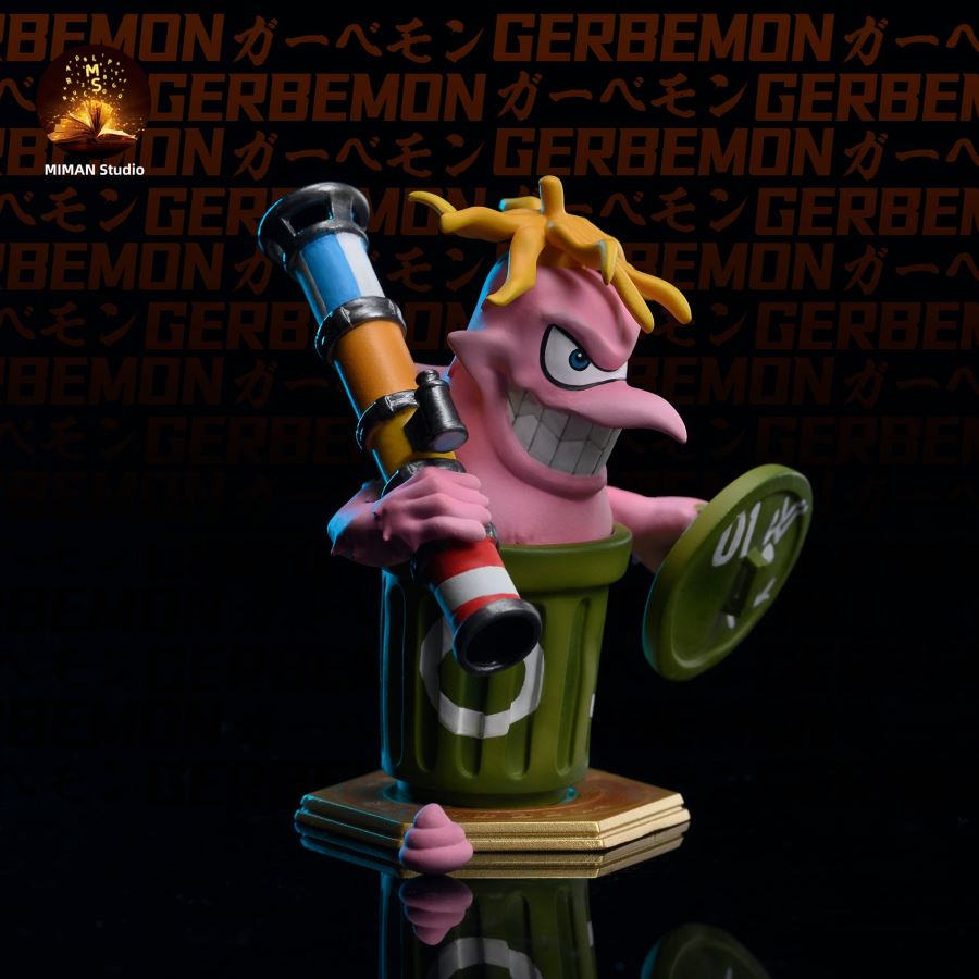 Cuumon, Sukamon & Gerbemon - Digimon Resin