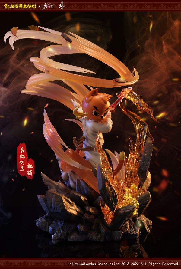 Rainbow Cat Fire Dance Whirlwind