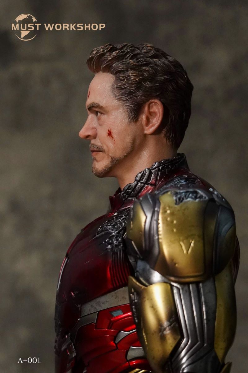 European Boutique Male Head Sculpture 1/6