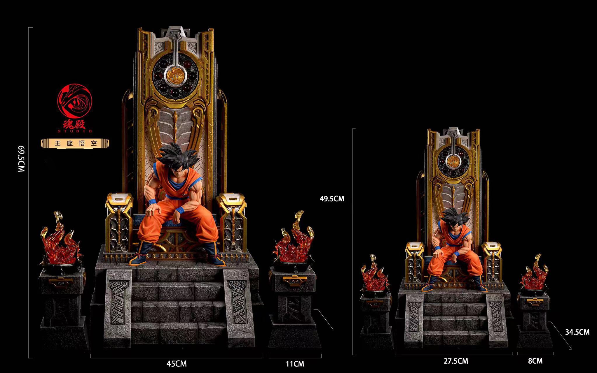 Goku on Throne - Dragon Ball