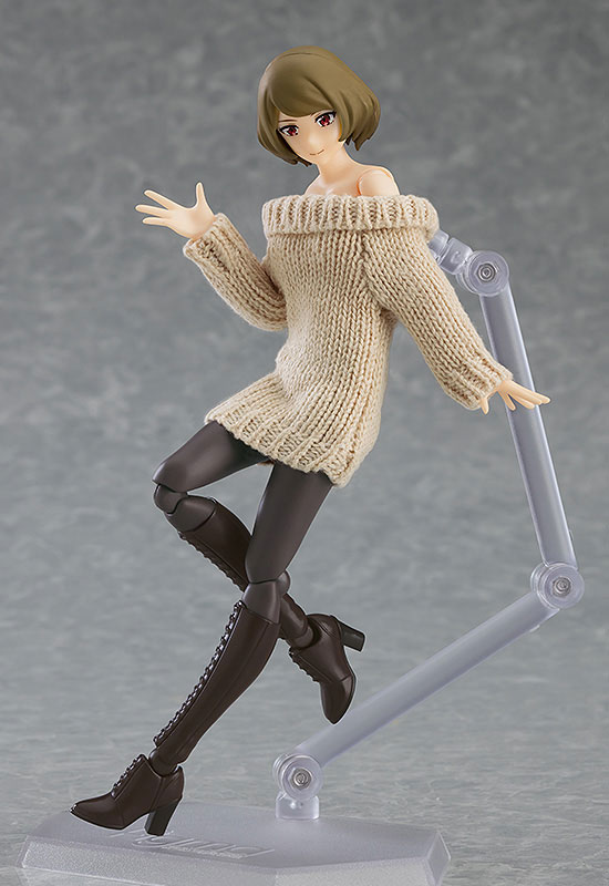 figma Styles figma Female body (Chiaki) with Off-the-Shoulder Sweater Dress