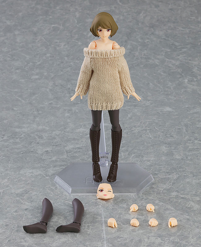figma Styles figma Female body (Chiaki) with Off-the-Shoulder Sweater Dress