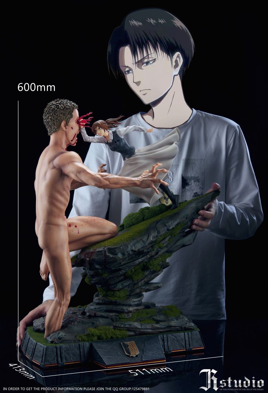 Sasha Braus vs Pure Titan – Attack on Titan