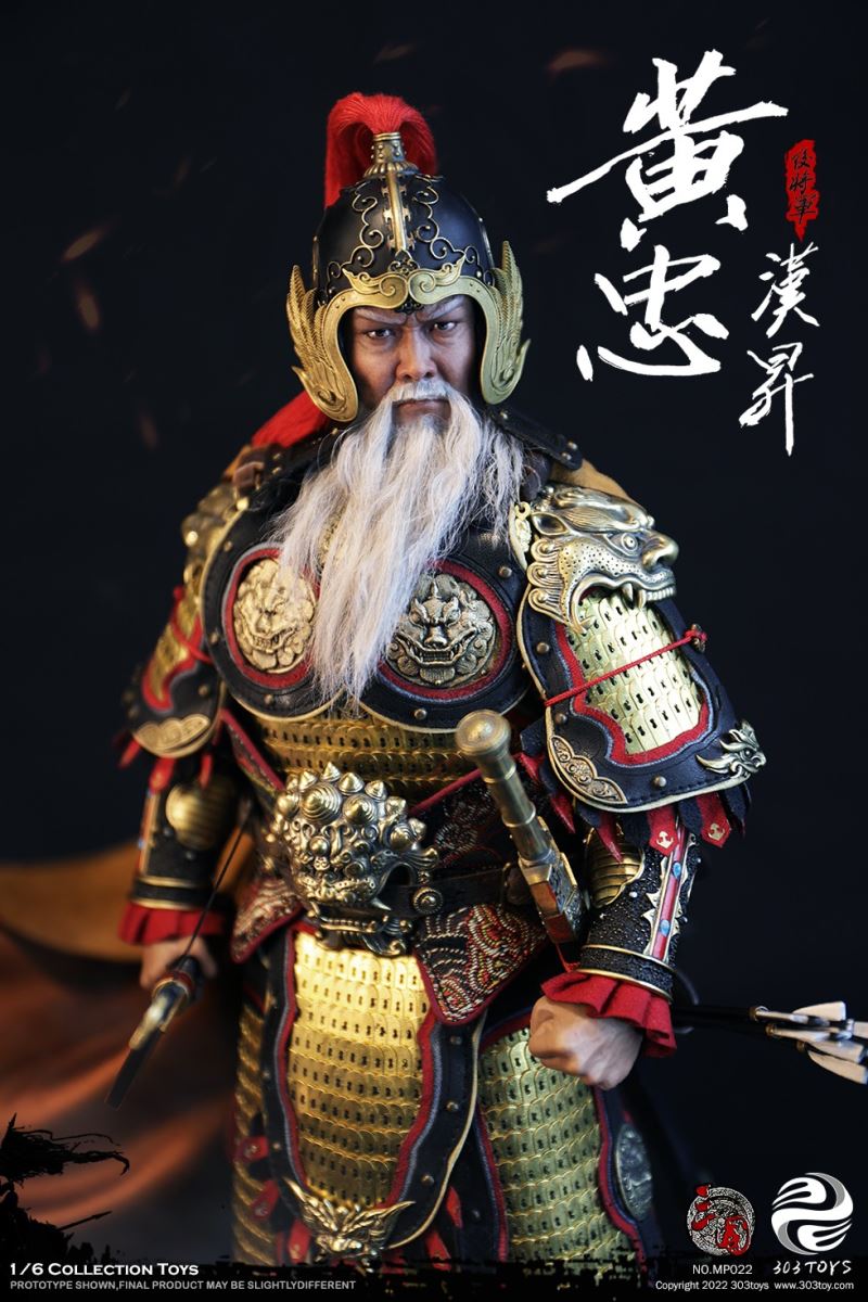 THREE KINGDOMS SERIES - HUANG ZHONG HANSHENG GENERAL OF THE REAR (EXCLUSIVE COPPER VERSION) MP022 1/6