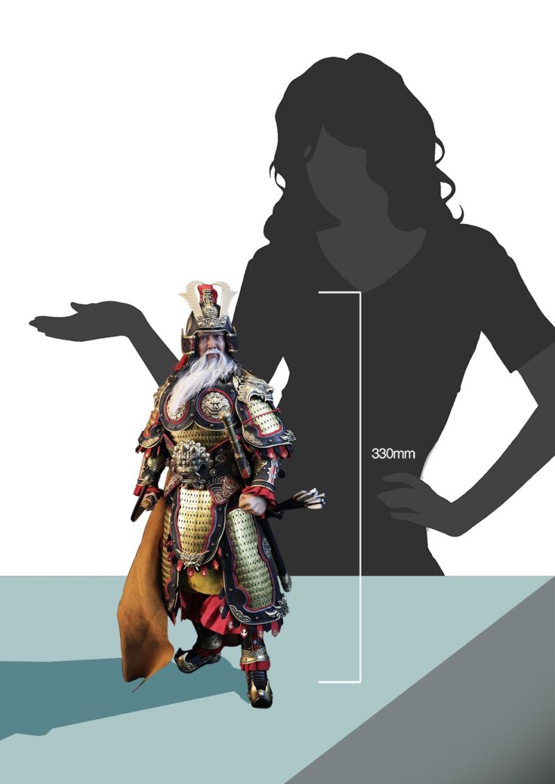 THREE KINGDOMS SERIES - HUANG ZHONG HANSHENG GENERAL OF THE REAR (STANDARD COPPER VERSION) MP021 1/6