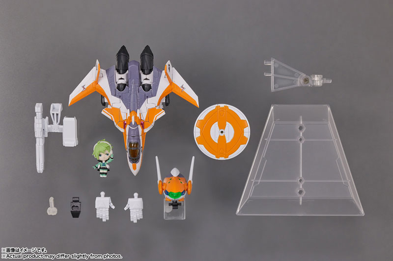 TINY SESSION VF-31E Siegfried (Chuck Mustang Custom) with Reina Prowler Macross Delta