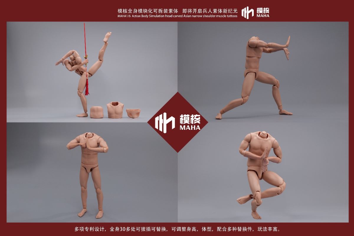 Modular male body and one-piece arm accessory package 1/6