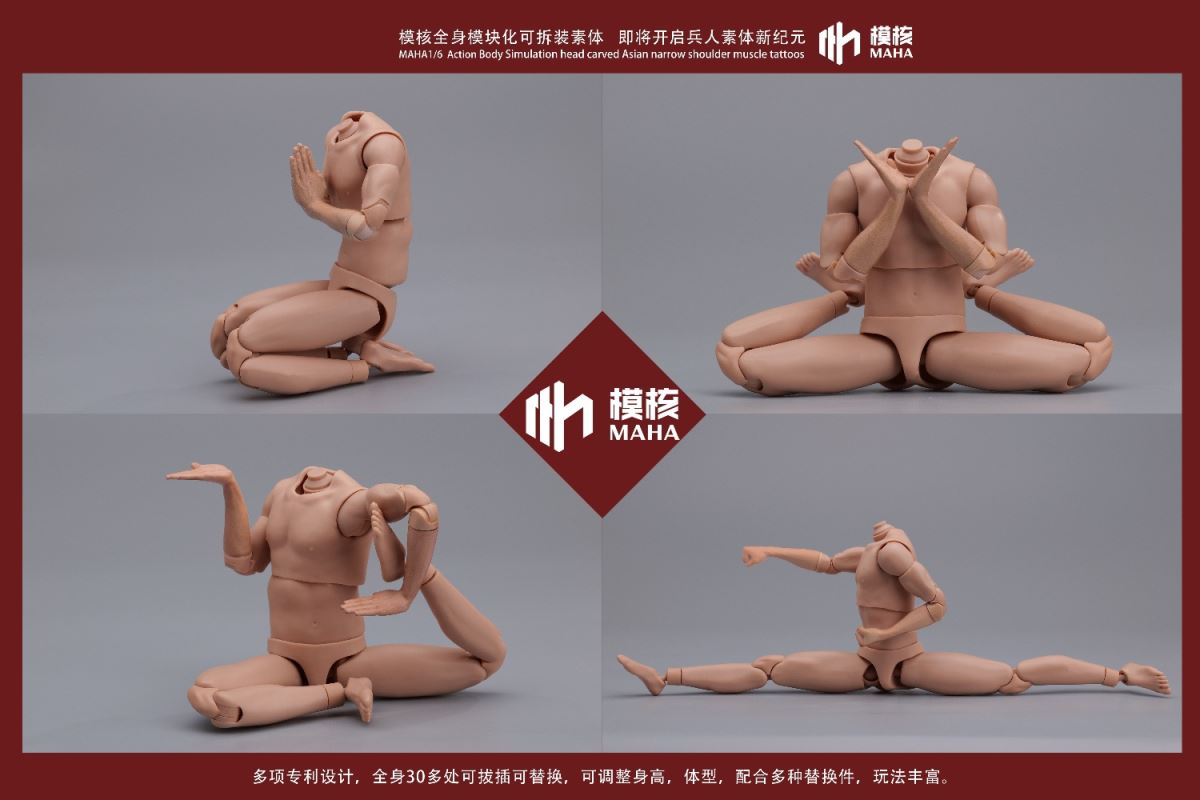 Modular male body and one-piece arm accessory package 1/6