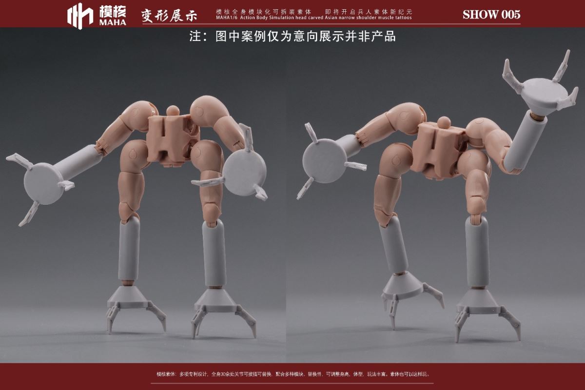 Modular male body and one-piece arm accessory package 1/6