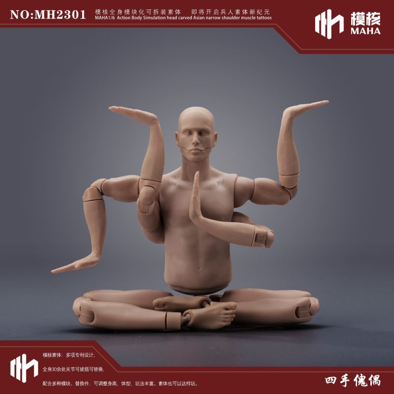 Modular male body and one-piece arm accessory package 1/6