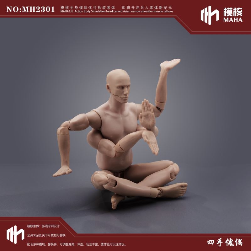 Modular male body and one-piece arm accessory package 1/6