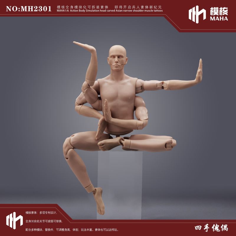 Modular male body and one-piece arm accessory package 1/6