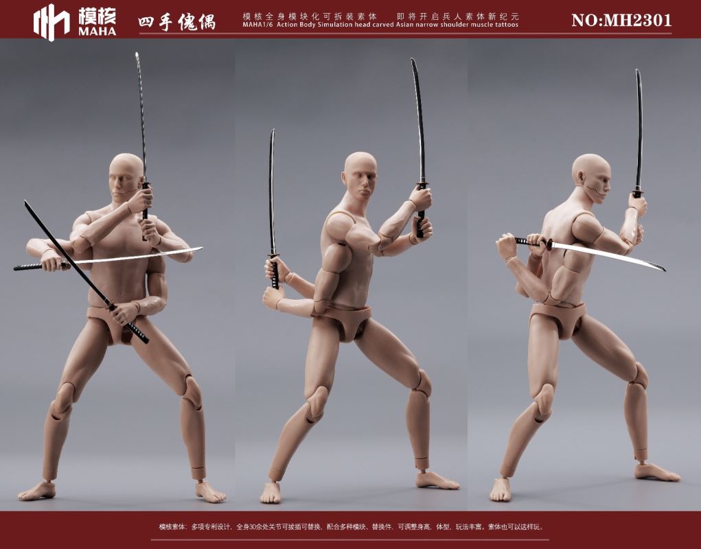 Modular male body and one-piece arm accessory package 1/6