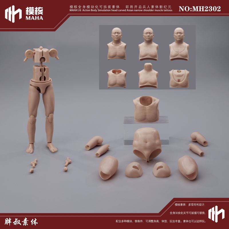 Modular male body and one-piece arm accessory package 1/6