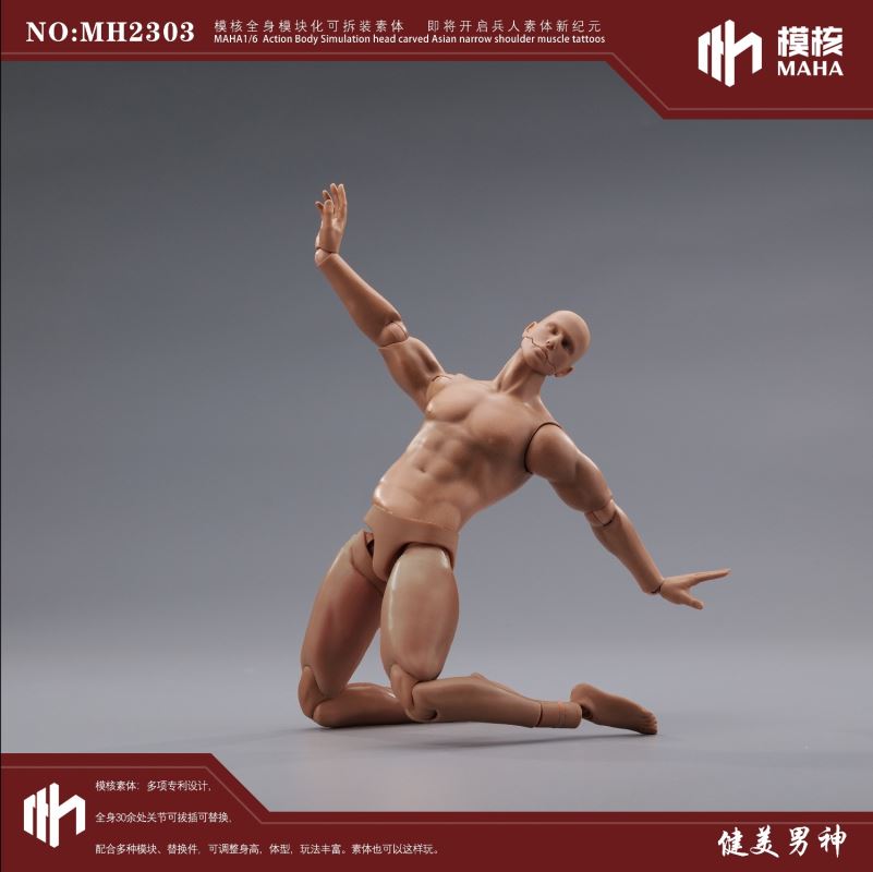 Modular male body and one-piece arm accessory package 1/6